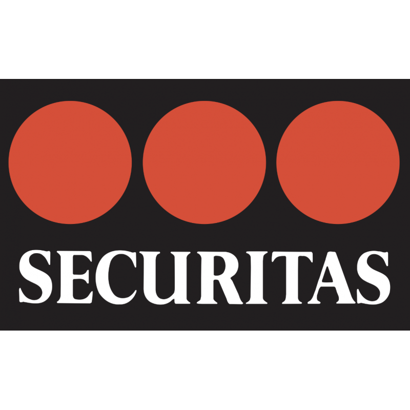 Écusson SECURITAS 9,3 x 5 cm à coudre  ACCUEIL à 0,00 €