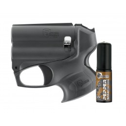 Pistolet PGS II KIT BLACK P2P avec lampe 200 lumens et bombe poivre 11 ml  ACCUEIL à 71,88 €