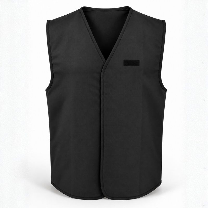 Gilet noir SÉCURITÉ PRIVÉE avec velcro NUB  GILETS à 9,90 €
