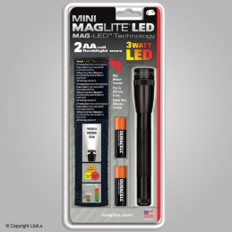 Mini Mag-Led 3 W sous blister avec piles et étui 17 cm MAG-LITE  à 53,90 €