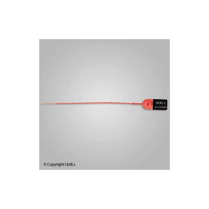 Scellé en plastique rouge à tige fine crantée (SCEL1) 19 cm BAGAGERIE à 0,40 € Scellé en plastique rouge à tige fine crantée (SCEL1) 19 cm BAGAGERIE à 0,40 €