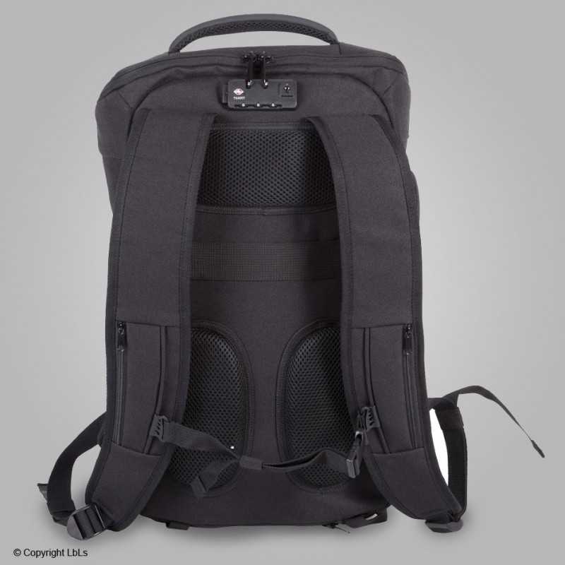 Sac à dos / sac à dos anti-vol gris 13 litres avec compartiment anti-skimming  USB et
