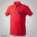 Polo SSIAP FIRST rouge bande marine PROCEDO