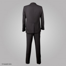 Costume noir MEMPHIS : veste + pantalon (65% poly / 35% viscose)   à 82,80 €