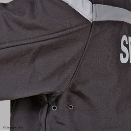 Softshell EXPERT FIRST noir bande rétro SECURITE  CATÉGORIES à 49,96 €