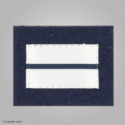 Grade de poitrine tissu Lieutenant (blanc 1 liseré noir)  GRADES ET FOURREAUX à 2,10 €