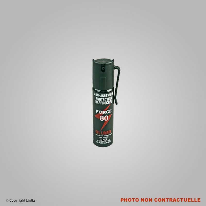 Bombe lacrymogène gel CS 75 ml diamètre 33 mm - Gel liquide  ACCUEIL à 10,00 €