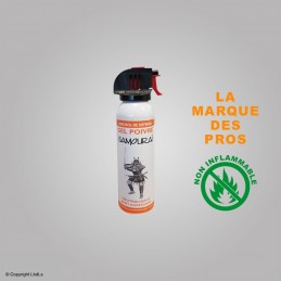 Bombe lacrymogène Samouraï gel poivre 100 ml SAMOURAÏ ACCUEIL à 16,00 €