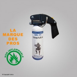 Bombe lacrymogène Samouraï gel CS 100 ml avec poignée SAMOURAÏ ACCUEIL à 26,90 €