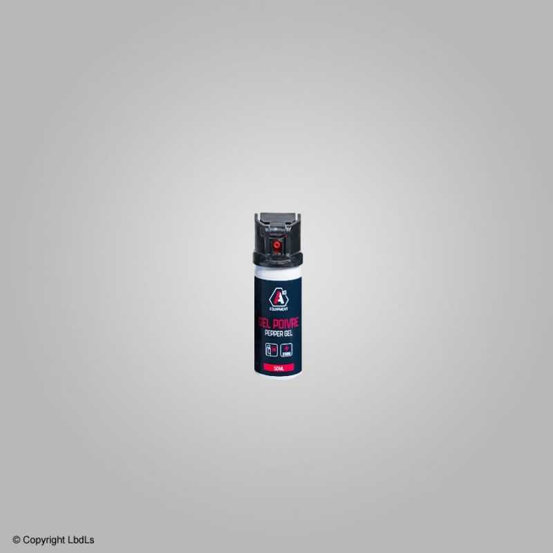Bombe lacrymogène A10 gel poivre 50 ml  BOMBES LACRYMOGÈNES 40-50 ML à 8,00 €