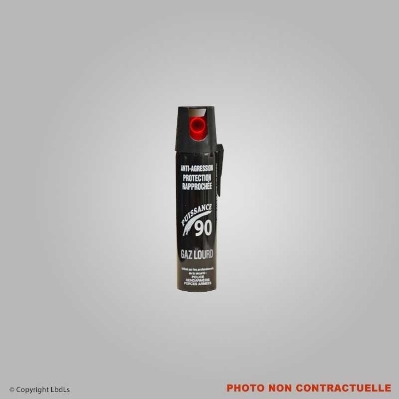 Bombe lacrymogène gaz CS 75 ml diamètre 33 mm  ACCUEIL à 8,00 €