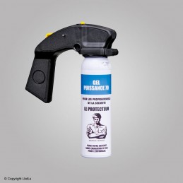 Bombe lacrymogène Puissance 70 gel CS 100 ml avec poignée  BOMBES LACRYMOGÈNES 100 ML à 26,00 €