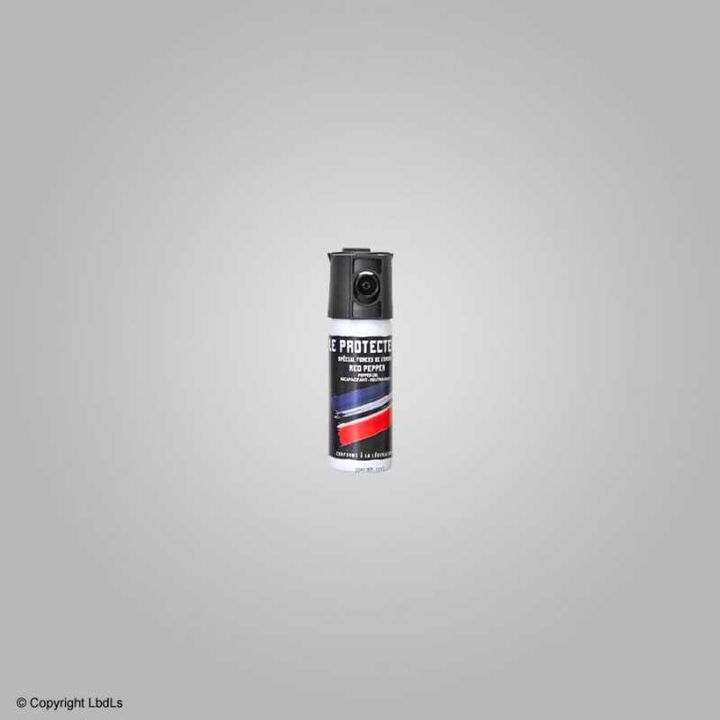 Bombe lacrymogène Le Protecteur Red Pepper gel poivre 50 ml  BOMBES LACRYMOGÈNES 63-75 ML à 12,00 €