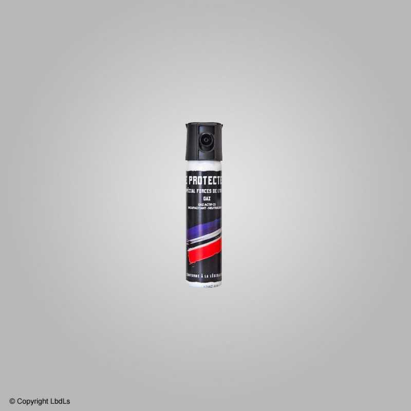 Bombe lacrymogène Le Protecteur Spécial FDO gaz CS 75 ml  BOMBES LACRYMOGÈNES 63-75 ML à 10,40 €
