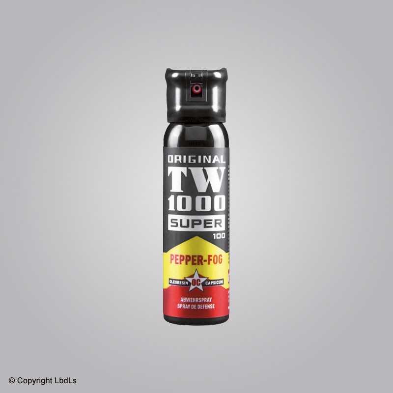 Bombe lacrymogène gaz au poivre TW1000 Pepper-Fog 100 ml capuchon de sécurité TW 1000 ACCUEIL à 22,50 €