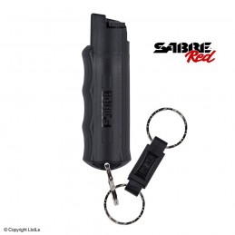 Bombe lacrymogène porte-clés Sabre Red 3 en 1 OC + CS + UV 16,2 ml - Noir  BOMBES LACRYMOGÈNE DE POCHE à 16,00 €